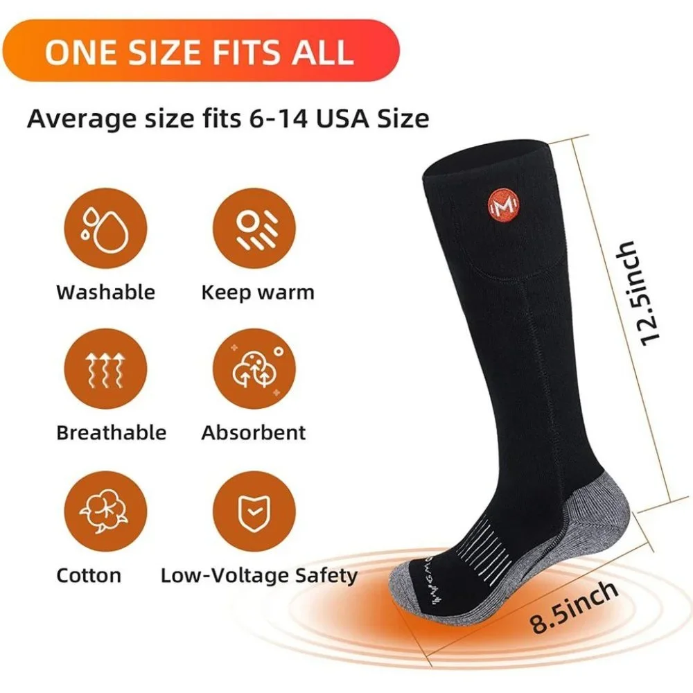 Heated Socks for Men‎ Women - Rechargeable Electric Battery Socks for Arthritis,